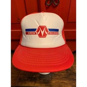 Morton Buildings Trucker Style Basebal Hat Cap EUC Foam all Intact